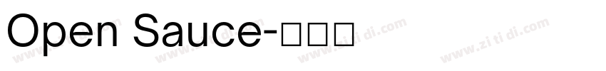 Open Sauce字体转换